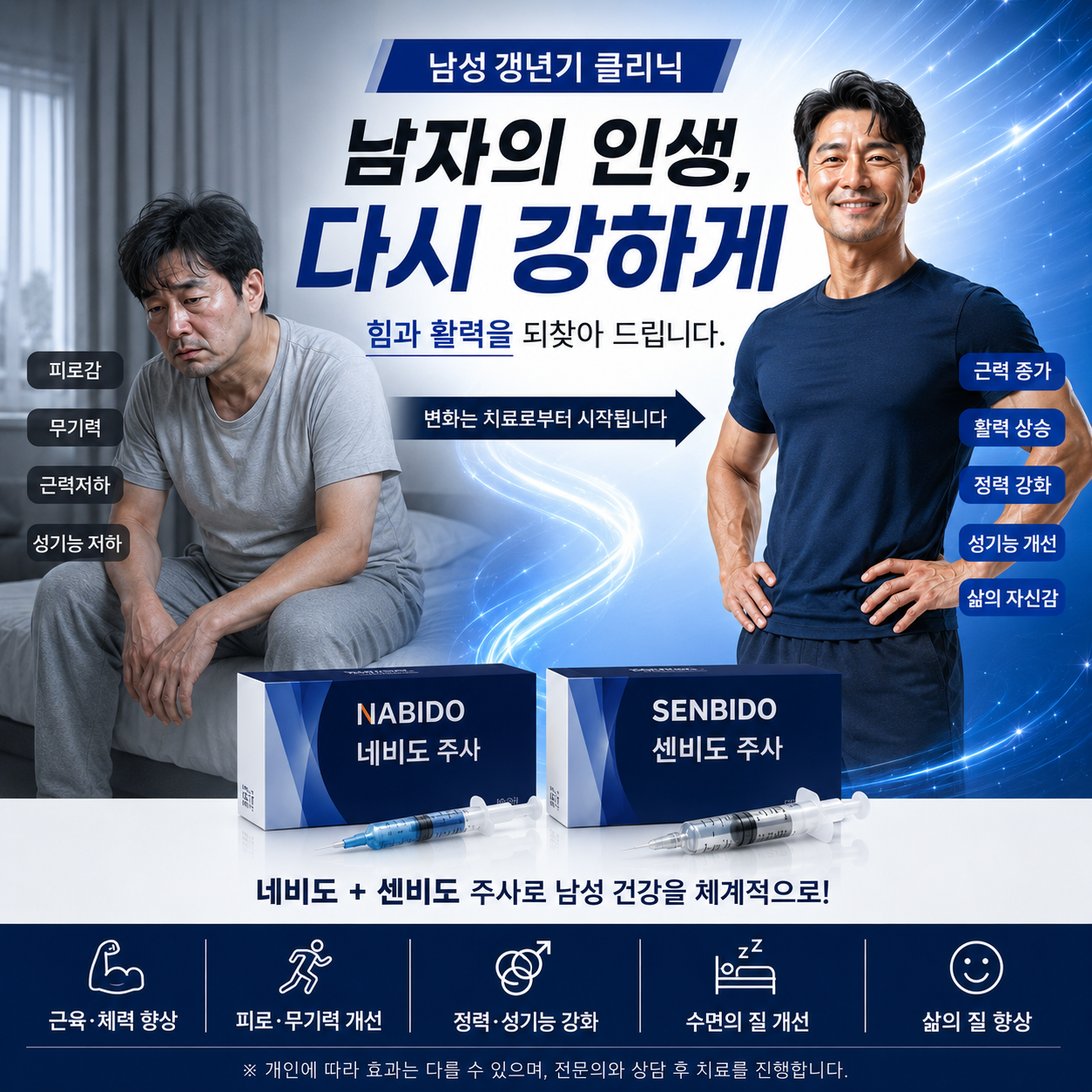 남성 갱년기 진료 안내 이미지